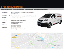 Tablet Screenshot of brandschutz-mueller.com